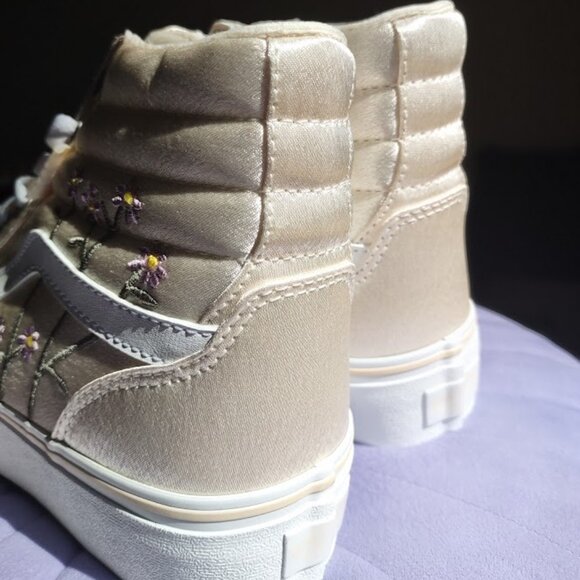 VANS Filmore HI Spring Satin Platform High Top Sk8 Comfy Trainer VN0A5EM7CRM NWT - Picture 11 of 17